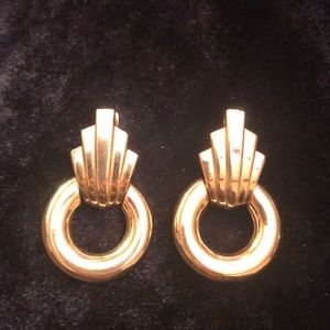 Vintage gold Givenchy Paris NewYork earrings